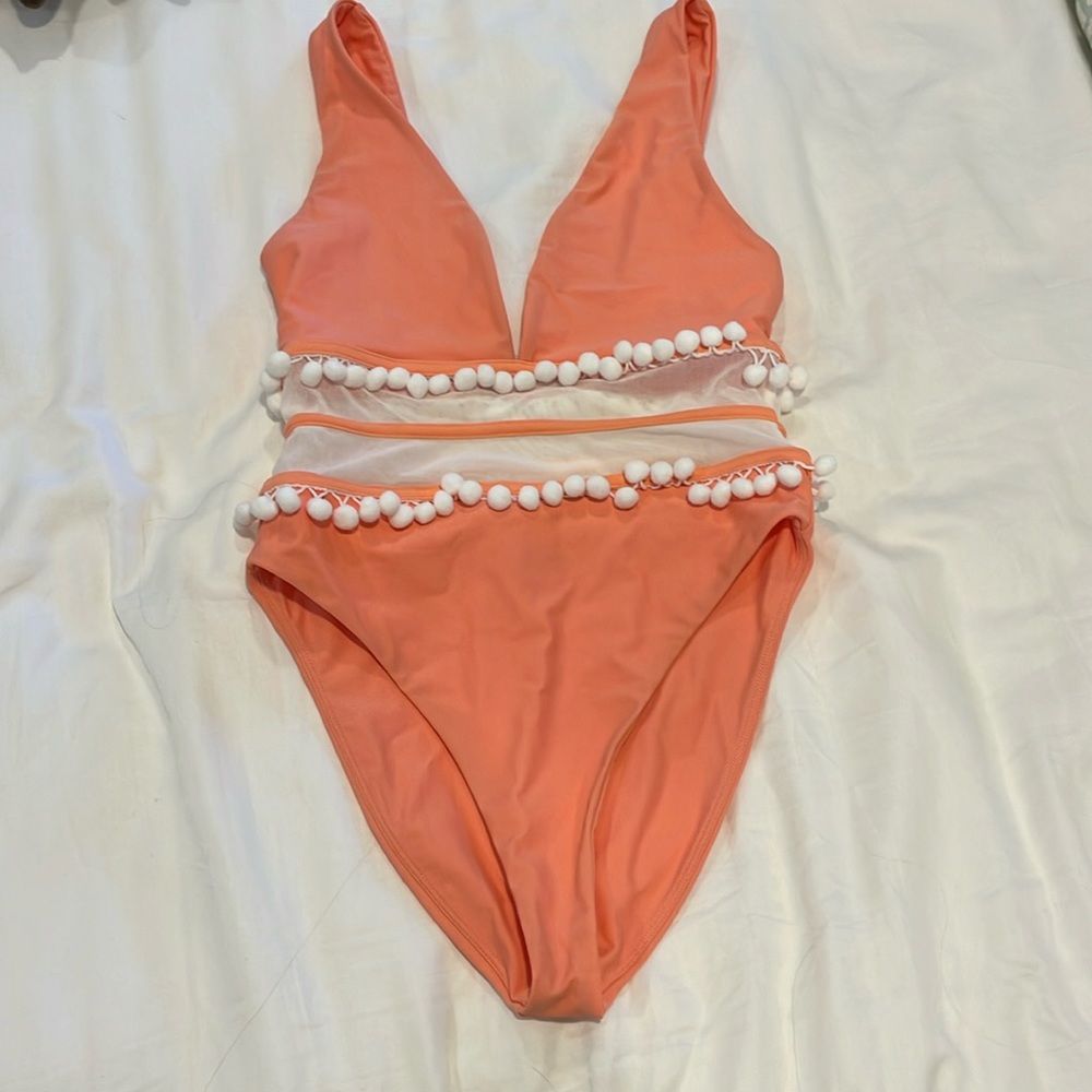 Tularosa one piece with Pom poms